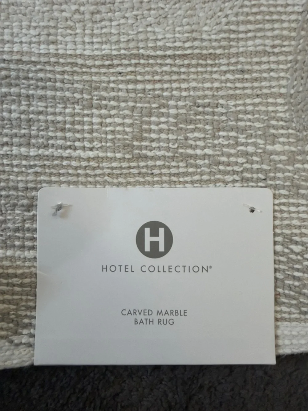 Hotel Collection Wave-Textured Bath Mat in Gray & White